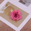 Cabeza de flor artificial flor de rosa de diamante caja de regalo flor decorativa flor de seda fondo de flor arreglo floral fabricación de tocados adornos florales para pasteles