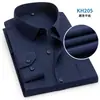 Camisa de manga larga para hombre de color liso con bolsillos, vestimenta formal de negocios, elegante y de alta gama, lujo ligero, alta calidad, camisa casual sin arrugas