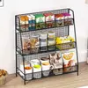 Prateleira de armazenamento de lanches prateleira de mesa suporte para lanches e bebidas artefato de armazenamento de itens diversos prateleira de armazenamento multicamadas