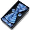En stock Corbata de Moño Rayada Caja de Regalo para Hombre Empaque Novio MC Anfitrión Vestido de Moño Accesorios de Boda