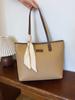 Bolso de mano de gran capacidad y alta calidad para mujer, nuevo bolso de mano sencillo con contraste de color, bolso de hombro versátil y moderno, 2022