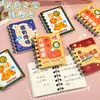Caderno espiral de texto homofônico criativo, caderno de desenho animado, diário fofo para estudantes, bloco de notas de bolso, caderno de anotações