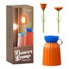 Lámpara de flor en oferta lámpara de ambiente para dormitorio adornos de rosa atenuación continua protección ocular lámpara de mesa pequeña