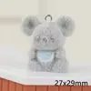 Koala Lindo Resina Flocado Estéreo Lindo Llavero DIY Colgante para Teléfono Móvil Accesorios