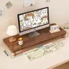 Organizador de escritorio, soporte para computadora de escritorio, elevador de monitor, base para pantalla de visualización, soporte de escritorio