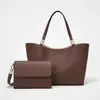 2026 Nuevo Estilo Coreano Clásico Color Sólido Simple Conjunto de Dos Piezas Bolso de Moda para Mujer Gran Capacidad Súper Espacioso Bolso Tote