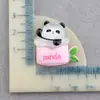 Caixa de Armazenamento DIY Grampo Animal de Desenho Animado Acessórios de Resina Geladeira Panda DIY Cola Cremosa Adesivo Materiais de Decoração