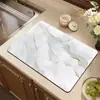 Tapete Drenante de Tierra de Diatomeas con Rayas de Mármol para Cocina, Tapete Absorbente de Agua de Secado Rápido, Posavasos Aislante de Calor para Barra de Cocina, Manteles Individuales para Restaurante