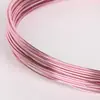 Fio de alumínio colorido oxidado de 1 mm a 2,5 mm, faça você mesmo, material artesanal, fio de alumínio macio, enfeites artesanais para bicicleta