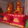 León de Oro inflable león de oro celebración elefante inflable exterior caricatura tela roja modelo León de Oro