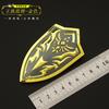 La Leyenda de Zelda El Aliento de la Naturaleza Reino Circundante Lágrimas Escudo Real Arma Modelo de Metal Juguete 10cm