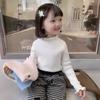 [Stock Listo] Prendas de Punto Básicas para Niñas, Prendas de Punto Jersey para Niños, Tops Ajustados para Bebé, Ropa para Niños, Moda 2025