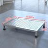 Nuevo Taburete Antideslizante de Acero Inoxidable para Pie Industrial Hogar Clínica Hospital Inspección Pedal de Pie de un Solo y Doble Nivel