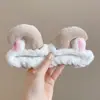 Diadema de Rana Coreana Linda de Ojos Grandes Ins Divertida e Interesante Diadema de Felpa Especial para Lavado de Cara de Otoño e Invierno Accesorios para el Cabello