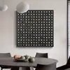 Estilo Minimalista Moderno Sala de Estar Preto e Branco Pintura Decorativa Parede de Fundo do Sofá Pintura Abstrata de Parede Pintura de Arte para Restaurante Parede de Hotel
