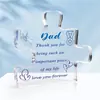 Nuevo producto transfronterizo: Regalo acrílico transparente para el Día de San Valentín, para el Día de la Madre, adecuado para regalar a tías o mejores amigas, adorno de manualidad para escritorio
