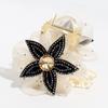 Moda Coreana Elegante Presilha de Garra Flor de Renda Brilhante Strass de Alto Grau Clipe Tubarão Traseiro Acessórios de Cabelo