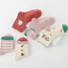 Calcetines de Invierno Gruesos de Algodón Peinado con Diseño de Ratón de Seis Dedos para Niños y Niñas, Calcetines Largos Cálidos de Algodón con Dibujos, Calcetines para Estudiantes