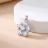 Colar Pulseira Pingente Cruz Colorida Flor DIY Acessórios de Joia Estilo Fresco Luxo Leve Acessórios de Cobre Banhado a Ouro para Mulheres