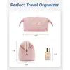 Bolsa de Maquillaje Acolchada y Esponjosa Nueva Personalizada Transfronteriza, Bolsa de Maquillaje de Moda y de Alta Gama, Bolsa de Almacenamiento para Maquillaje y Artículos de Tocador de Viaje