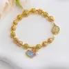Cobre Puro Esmaltado Estilo Dinastía Song Antigua Colgante de Hoja de Loto y Perla Cuatro en Uno Pulsera DIY Hecha a Mano Collar Accesorios para Ropa