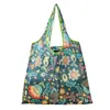 Bolsa de compras plegable de gran capacidad, bolso de mano portátil para supermercado, impresión de logotipo, bolsa de almacenamiento 190T, directo de fábrica