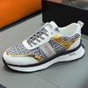 Artículos de Lujo Europeos 2025 Nuevo Modelo Venta al por Mayor Transfronteriza Punta Redonda de Caña Baja Suela Blanda Deportes Correr Casual Zapatos de Hombre
