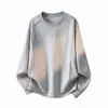 Sudadera informal de cuello redondo de estilo americano de moda para hombre, 2026 primavera/otoño, resistente, informal, talla grande, versátil, de manga larga, básica