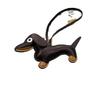 Em estoque Cartoon Couro Dachshund Corda de Mão Bolsa Pingente Capa de Celular Acessórios Pingente Carro Cachorrinho Chaveiro