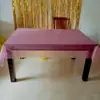 Mantel Desechable Impermeable a Prueba de Aceite de Plástico PE Rosa Azul Falda de Mesa Suministros de Decoración para Hotel Boda Fiesta