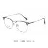 65009 Gafas de Titanio Ultraligeras con Montura Cuadrada Browline, Se Pueden Montar Lentes Graduados, Monturas de Gafas de Negocios de Alta Gama para Hombre