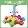 Brinquedos Magnéticos de Varetas para Crianças Bola de Ferro Oca Blocos de Construção Sintéticos Acessórios Montagem Partículas Grandes Educação Infantil Quebra-Cabeça Magnético