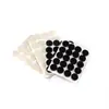 Almohadilla Antideslizante Personalizada Redonda de Silicona para Pies Ignífuga Antiestática de Silicona Autoadhesiva Negro Cuadrícula Pegatina de Goma