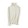 1118-JA Lana Merino Australiana Interior Suave Ceroso Delgado Otoño e Invierno Base Cuello Redondo Cuello Alto Cálido