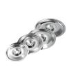 Pote para temperos pote de temperos balde redondo de aço inoxidável pote de condimentos banha óleo copo de sabor cozinha com tampa para uso doméstico