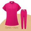 Batas quirúrgicas de gran oferta, ropa de lavado para quirófano dental, ropa elástica para cepillos de manos, ropa de trabajo para el cuidado bucal del médico.
