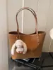 Bolsa Tote Grande de Estilo Coreano para Mujer, Moderna Bolso de Hombro Retro Nuevo 2025, Billetera Pequeña de Lujo con un Toque de Alta Gama