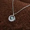 Colar S925 Prata Esterlina Coração Pulsante para Mulheres, Verão de Alto Padrão Pingente Dinâmico Super Brilhante, Joia de Nicho com Moissanita
