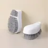 Escova Doméstica de Limpeza Multi-Estilo, Escova de Sapato Plástica Potente Multifuncional com Cabo Longo, Escova de Limpeza, Escova Plástica de Sapato para Lavar Roupas