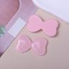 Parche de Resina con Brillo de Corazón y Lazo de Niña de Dibujos Animados DIY Pasador para el Cabello Pasador Collar Funda para Teléfono Móvil Agujero Accesorios para Zapatos