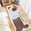 Alfombra de Perro Larga de Alienígena Cachemira Sintética Felpudo Resistente a Manchas Decoración del Hogar Sala de Estar Alfombrilla para Piso de Sofá Alfombra de Mesita de Noche de Dormitorio