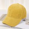 Gorra de Béisbol Placa Ligera para Mujer Otoño e Invierno Engrosada Cálida Color Sólido Gorra de Pana Estilo Coreano Versátil Muestra la Cara Sombrero Pequeño