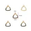 Pingente de Diamante com Gotejamento de Óleo em Moldura Geométrica Acessórios de Joias DIY com Cola Pingente de Chaveiro Brincos Colar W569