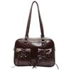 Bolso Tote Portátil Vintage de Alta Gama para Mujer 2024 Nuevo de Moda Simple para Ir al Trabajo Bolso de Axila Mochila Casual