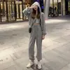 [Imagen Oficial] Escama de Pez ~ Nuevo conjunto de tres piezas estilo coreano, dulce y moderno, holgado, casual y a la moda, conjunto deportivo