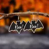 Aretes transfronterizos europeos y americanos nuevos de Halloween divertidos de calabaza fantasma personalizados de madera de murciélago araña aretes