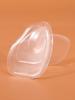 Palmilha de silicone transparente para mulheres, palmilha de salto alto invisível, meia almofada, sandálias antiderrapantes, absorção de choque, espessada, meio tamanho, almofada de palma frontal