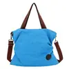 Bolsa transfronteiriça bolsa mensageiro bolsa de ombro feminina grande capacidade moda casual bolsa de lona nova bolsa feminina de lona plissada