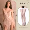 Lencería Sexy, Medias de Ligero Sexys, Camisón de Encaje, Pijama Sexy Transparente, Tentación Apasionada, Chicas Atrevidas, No Necesita Quitarse