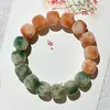 Pulseira Bodhi de Semente de Rosa Natural para Pele de Homens e Mulheres Círculo Único Tamanho Grande Placa de Dedo Macia Jogo de Contas de Buda Wen Jogo Pulseira Atacado